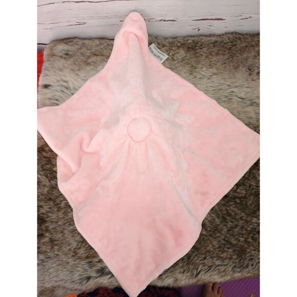 Crevent Soft Pink Unicorn Baby Security Blanket‎ Lovey Plush Head Dotted Texture - Picture 3 of 9